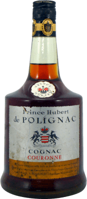 Cognac Conhaque Prince Hubert de Polignac Espécime de Colecionador década de 1970