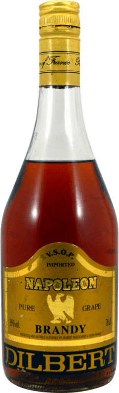 Envio grátis | Brandy Conhaque Dilbert Negociant Napoleon V.S.O.P. Espécime de Colecionador década de 1990 França 75 cl