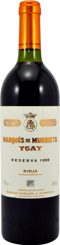 157,95 € | Red wine Marqués de Murrieta Ygay Collector's Specimen Reserve 1999 D.O.Ca. Rioja The Rioja Spain Tempranillo, Mazuelo, Grenache Tintorera Bottle 75 cl