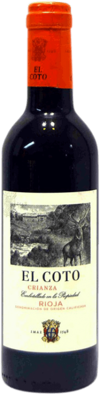 9,95 € Free Shipping | Red wine Coto de Rioja Aged D.O.Ca. Rioja Half Bottle 37 cl
