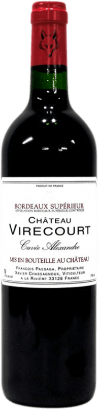 Free Shipping | Red wine Francois Passaga Château Virecourt Cuvée Alexandre A.O.C. Bordeaux Bordeaux France Merlot 75 cl