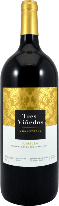 5,95 € | 赤ワイン Olivares Tres Viñedos D.O. Jumilla ムルシア地方 スペイン Monastrell マグナムボトル 1,5 L