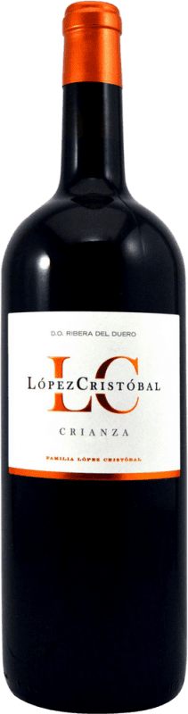21,95 € | 红酒 López Cristóbal 岁 D.O. Ribera del Duero 卡斯蒂利亚莱昂 西班牙 Tempranillo 瓶子 Magnum 1,5 L
