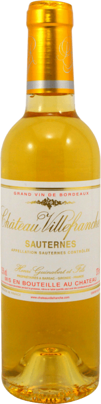 送料無料 | 白ワイン Henri Guinalbert Château Villefranche A.O.C. Sauternes フランス Moscato — モスカート, Sémillon — セミヨン, Sauvignon — ソーヴィニヨン ハーフボトル 37 cl