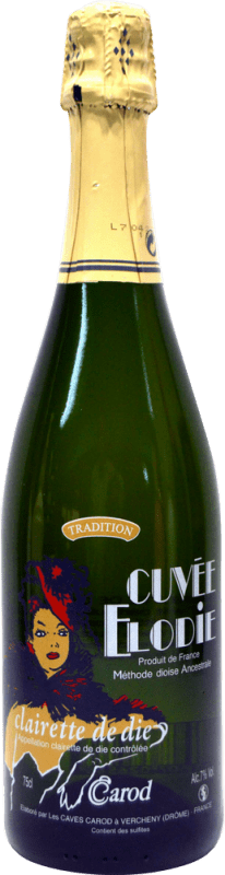 Envoi gratuit | Vin blanc Carod à Vercheny Cuvée Elodie Clairette de Die France 75 cl