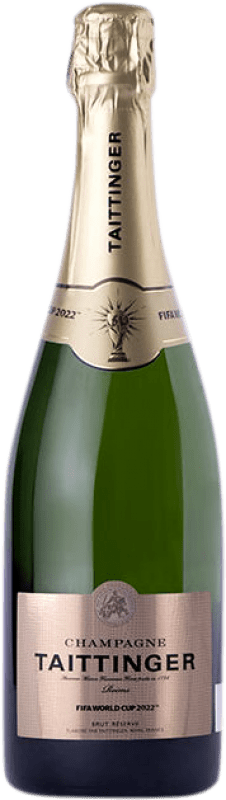 Kostenloser Versand | Weißer Sekt Taittinger Fifa World Cup Edition Brut Reserve A.O.C. Champagne Champagner Frankreich Spätburgunder, Chardonnay 75 cl