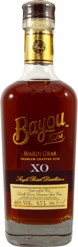 免费送货 | 朗姆酒 Louisiana Bayou Rum X.O. Mardi Gras 美国 70 cl