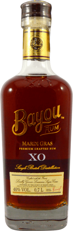 64,95 € | Ron Louisiana Bayou Rum X.O. Mardi Gras Estados Unidos 70 cl