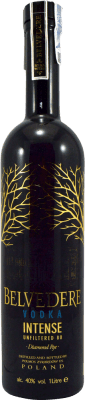 Vodka Belvedere 80 Proof 40º Unfiltered — Non Filtré 1 L Intenso — Intense