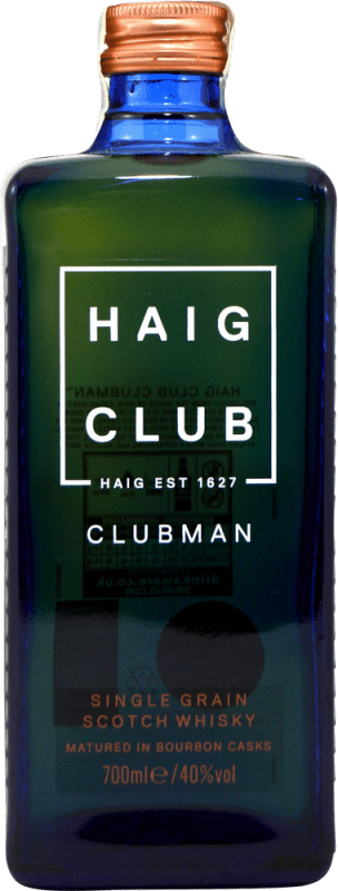 39,95 € | Whisky Single Malt John Haig & Co Haig Club ClubMan Reino Unido 70 cl