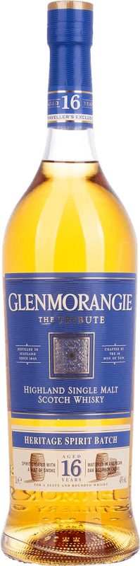 免费送货 | 威士忌单一麦芽威士忌 Glenmorangie The Tribute 英国 16 岁 1 L