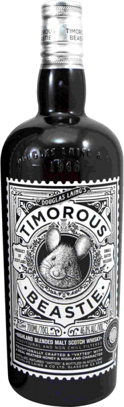 Envoi gratuit | Whisky Blend Douglas Laing's Timorous Beastie Small Batch, Édition Limitée Royaume-Uni 70 cl