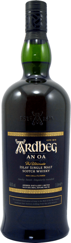 Free Shipping | Whisky Single Malt Ardbeg AN OA United Kingdom 1 L