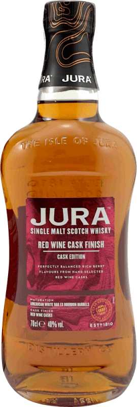 Spedizione Gratuita | Whisky Single Malt Isle of Jura Red Wine Cask Finish Regno Unito 70 cl