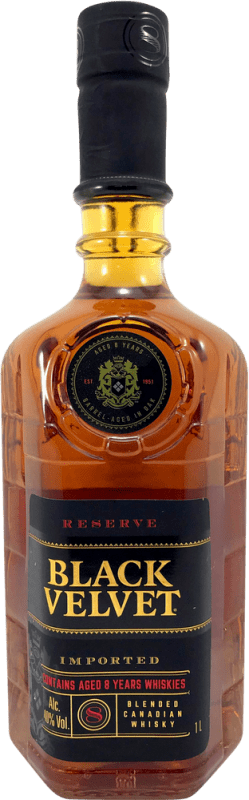 Envoi gratuit | Blended Whisky Black Velvet Réserve Canada 8 Ans 1 L