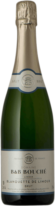 11,95 € | 白起泡酒 B&B Bouché 香槟 A.O.C. Blanquette de Limoux Occitania 法国 Chardonnay, Chenin White, Mauzac 75 cl