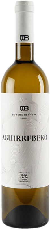 Бесплатная доставка | Белое вино Berroja Txakoli Aguirrebeko D.O. Bizkaiko Txakolina Страна Басков Испания Riesling, Hondarribi Zuri 75 cl