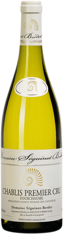 Бесплатная доставка | Белое вино Séguinot Bordet Fourchaume A.O.C. Chablis Бургундия Франция Chardonnay 75 cl