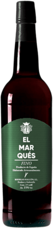 Free Shipping | Fortified wine Halcón El Marqués Fino D.O. Jerez-Xérès-Sherry Andalusia Spain Palomino Fino 75 cl