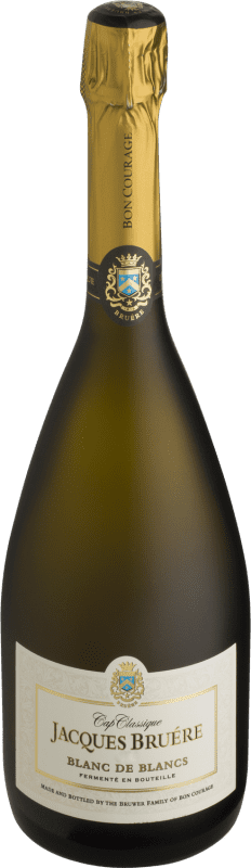 Envoi gratuit | Blanc mousseux Bon Courage Cap Classique Jacques Bruére Blanc de Blancs I.G. Robertson Afrique du Sud Chardonnay 75 cl