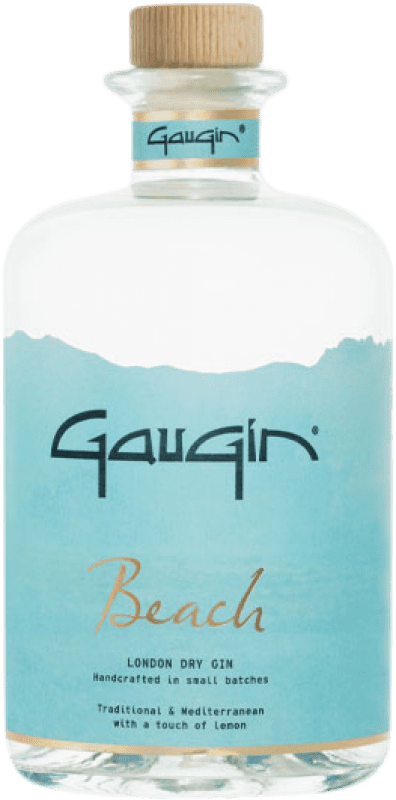 Envio grátis | Gin GauGin Beach Bélgica Garrafa Medium 50 cl