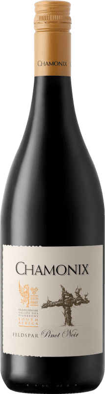 Free Shipping | Red wine Chamonix Feldspar I.G. Franschhoek Stellenbosch South Africa Pinot Black 75 cl