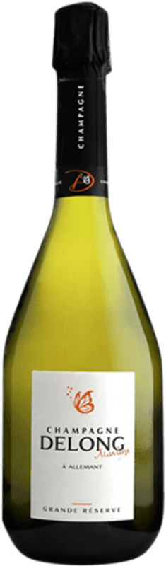 Envoi gratuit | Blanc mousseux Delong Marlène Grande Réserve A.O.C. Champagne Champagne France Pinot Noir, Chardonnay, Pinot Meunier 75 cl