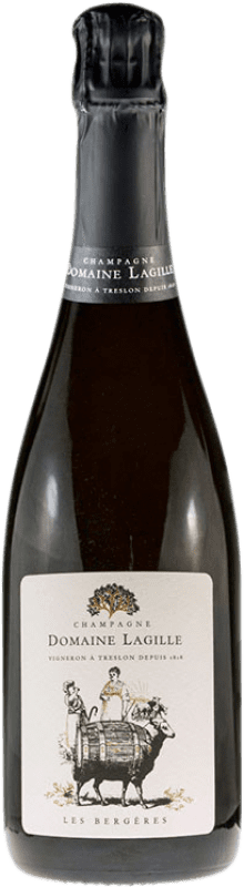 Бесплатная доставка | Белое игристое Domaine Lagille Les Bergères A.O.C. Champagne шампанское Франция Pinot Black 75 cl