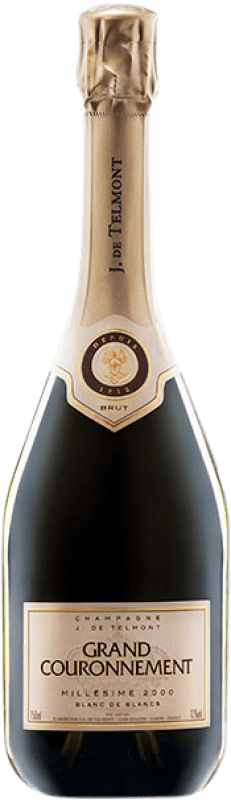 Free Shipping | White sparkling J. de Telmont Grand Courennement Brut A.O.C. Champagne Champagne France Chardonnay 75 cl