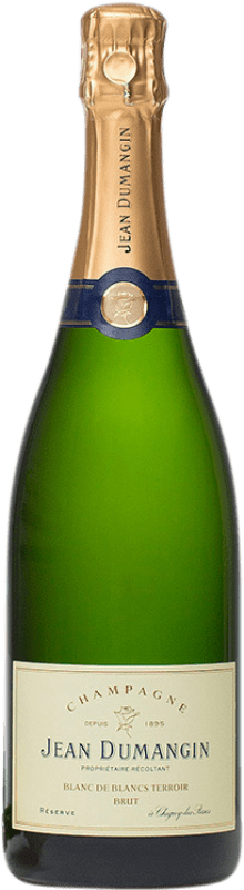 Envio grátis | Espumante branco Jean Dumangin Blanc de Blancs Terroir Brut Reserva A.O.C. Champagne Champagne França Chardonnay 75 cl