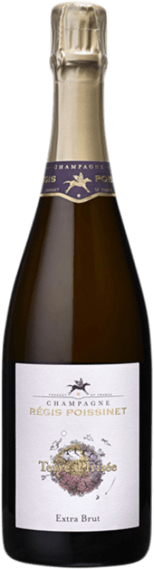 Free Shipping | White sparkling Régis Poissinet Terre d'Irizée Extra Brut A.O.C. Champagne Champagne France Chardonnay, Pinot Meunier 75 cl