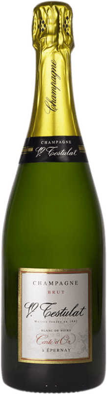 Envio grátis | Espumante branco Vincent Testulat Carte d'Or Blanc de Noirs Brut A.O.C. Champagne Champagne França Pinot Preto, Pinot Meunier 75 cl