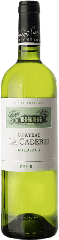 Бесплатная доставка | Белое вино Château La Caderie Esprit Blanc A.O.C. Bordeaux Бордо Франция Sémillon, Muscadelle 75 cl