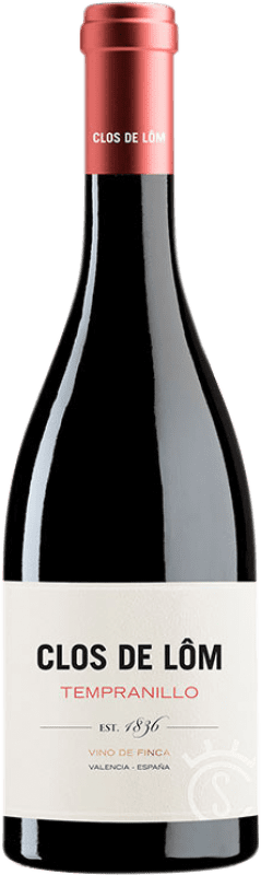 Free Shipping | Red wine Clos de Lôm D.O. Valencia Valencian Community Spain Tempranillo 75 cl