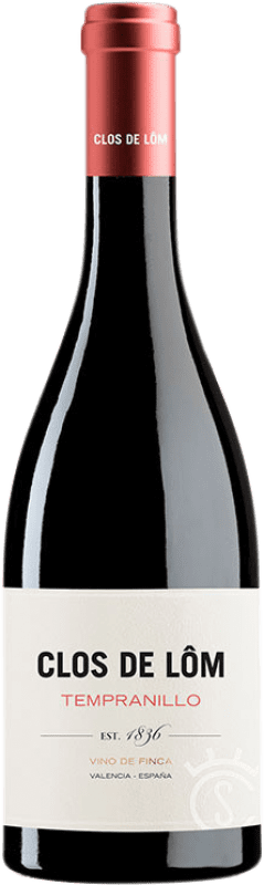 Envio grátis | Vinho tinto Clos de Lôm D.O. Valencia Comunidade Valenciana Espanha Tempranillo 75 cl