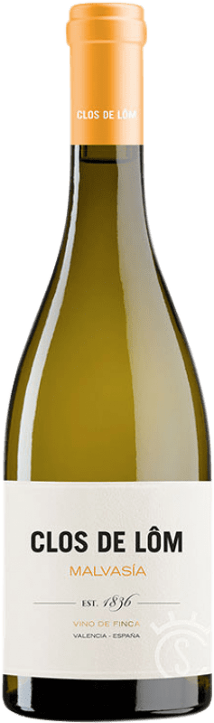 Free Shipping | White wine Clos de Lôm D.O. Valencia Valencian Community Spain Malvasía 75 cl