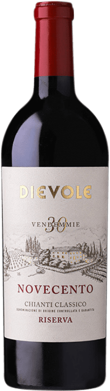 Free Shipping | Red wine Dievole Novecento Reserve D.O.C.G. Chianti Classico Tuscany Italy Sangiovese 75 cl