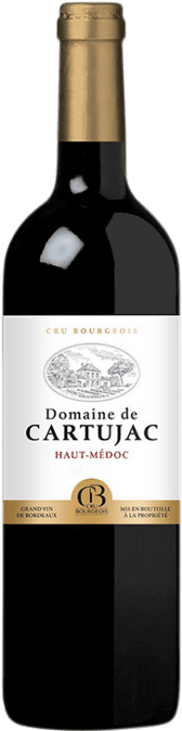 Бесплатная доставка | Красное вино Domaine de Cartujac A.O.C. Haut-Médoc Бордо Франция Merlot, Cabernet Sauvignon, Petit Verdot 75 cl