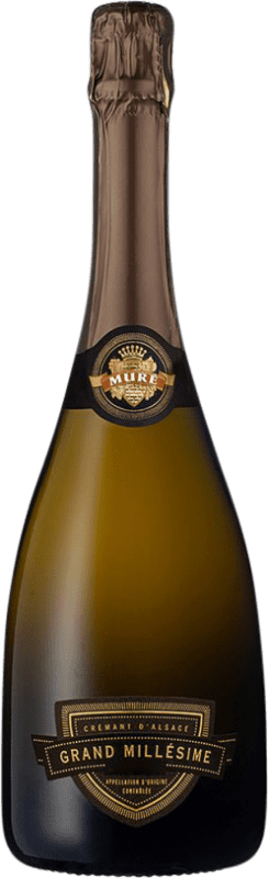 Бесплатная доставка | Белое игристое Muré Grand Millésimé A.O.C. Crémant d'Alsace Эльзас Франция Chardonnay, Riesling 75 cl