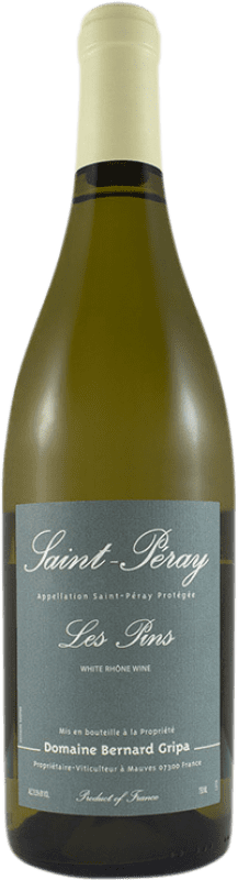 Envoi gratuit | Vin blanc Gripa Bernard Les Pins Blanco Crianza A.O.C. Saint-Péray Rhône France Roussanne, Marsanne 75 cl