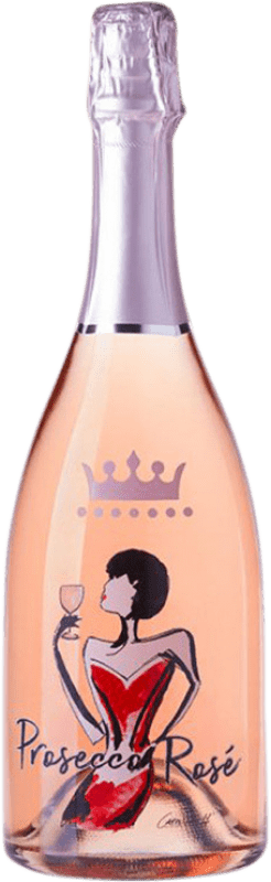 Envío gratis | Espumoso rosado Le Contesse Rosé Brut D.O.C. Prosecco Italia Pinot Negro, Glera 75 cl