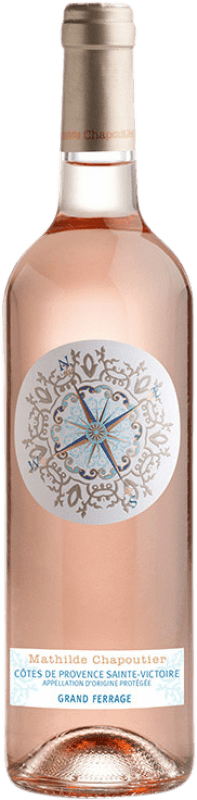 Free Shipping | Rosé wine Mathilde Chapoutier Grand Ferrage Sainte Victoire A.O.C. Côtes de Provence Provence France Syrah, Grenache, Cabernet Sauvignon, Cinsault, Rolle 75 cl