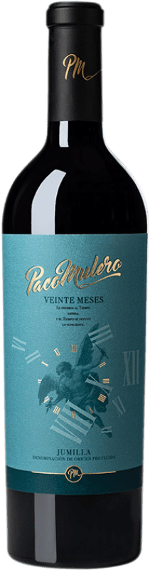 Free Shipping | Red wine Paco Mulero Veinte Meses D.O. Jumilla Region of Murcia Spain Syrah, Cabernet Sauvignon, Monastrell 75 cl