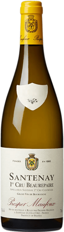 Бесплатная доставка | Белое вино Prosper Maufoux Premier Cru Beaurepaire Blanc старения A.O.C. Santenay Бургундия Франция Chardonnay 75 cl