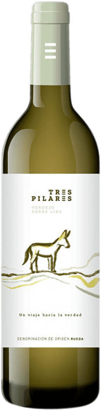 Envio grátis | Vinho branco Tres Pilares Sobre Lías D.O. Rueda Castela e Leão Espanha Verdejo 75 cl