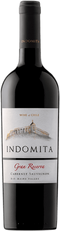 Free Shipping | Red wine Viña Indómita Cabernet Sauvignon Grand Reserve I.G. Valle del Maipo Maipo Valley Chile Cabernet Sauvignon, Carmenère 75 cl