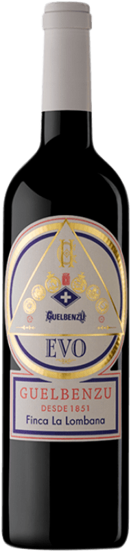Free Shipping | Red Wine Guelbenzu Evo Crianza — Aged I.G.P. Vino de la Tierra Ribera del Queiles Aragon Spain Syrah — Shiraz, Cabernet Sauvignon, Graciano 75 cl