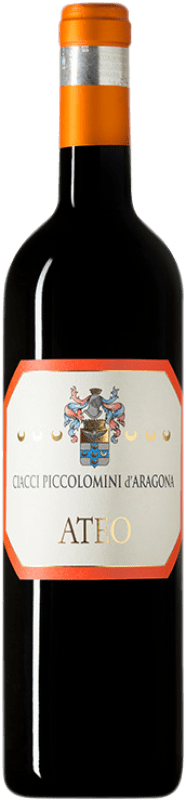 Free Shipping | Red wine Piccolomini d'Aragona Ateo D.O.C. Sant'Antimo Campania Italy Merlot, Cabernet Sauvignon 75 cl