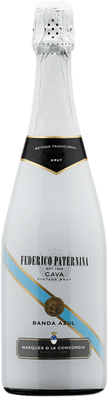 6,95 € | Blanc mousseux Paternina Vintage Brut D.O. Cava Catalogne Espagne Macabeo, Xarel·lo, Parellada 75 cl