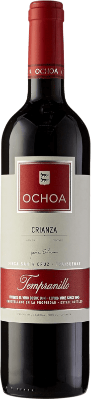 Free Shipping | Red wine Ochoa 8A Aged D.O. Navarra Navarre Spain Tempranillo 75 cl